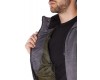 Grey anti-slash hooded top lined with Dupont ™ Kevlar ® fibre