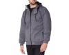 Grey anti-slash hooded top lined with Dupont ™ Kevlar ® fibre