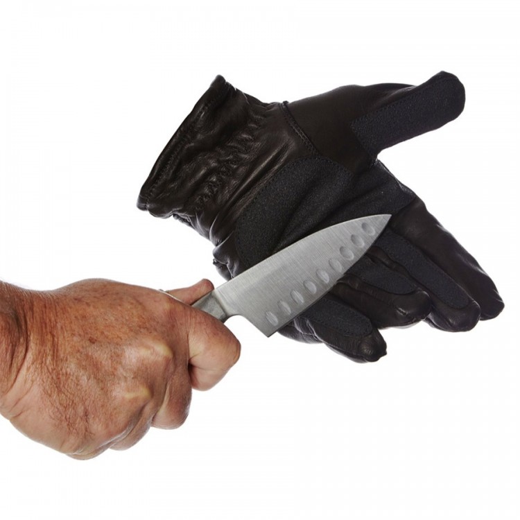 finger cut leather gloves